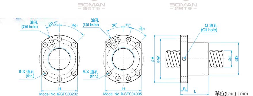 TBI SFS03210-3.8 tbi滚珠丝杆组装