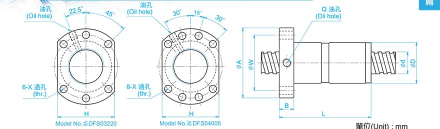 TBI DFS03205-3.8 tbi丝杆型号 规格